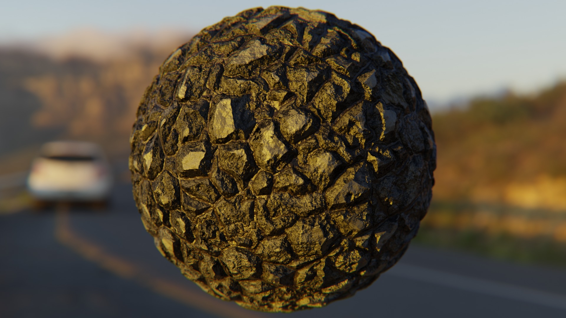 Realistic Chunky Rock Ground - Procedural PBR Shader Texture_2