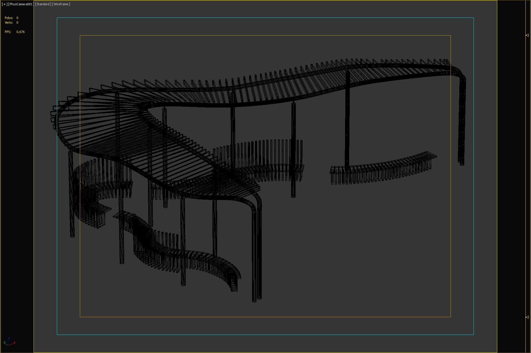 Modern Curved Wooden Pavilion with Seating for Outdoor Spaces 3D model_4