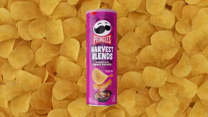 Pringles Harvest Blends - Smoky BBQ Low-poly 3D model