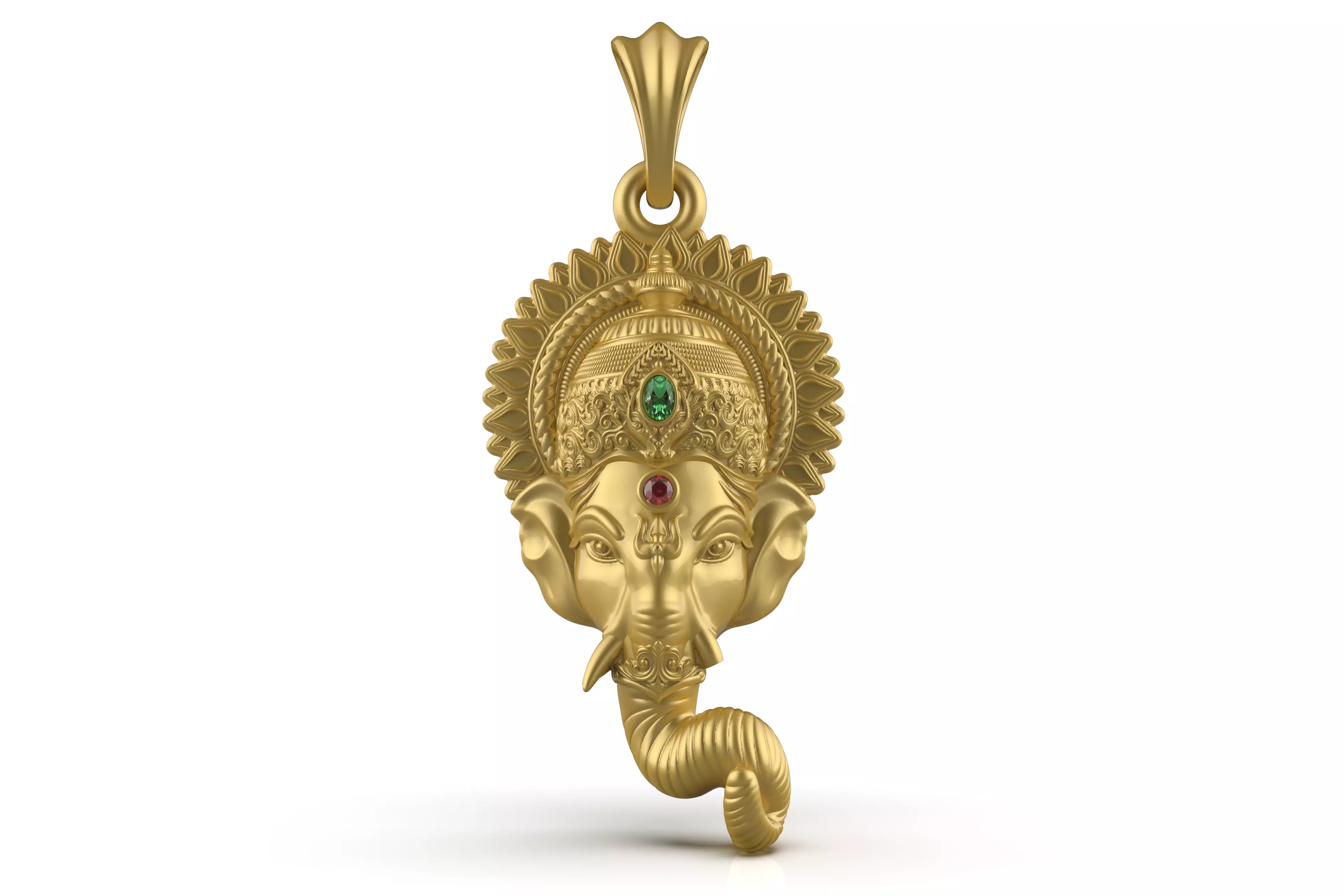 Ganesh Face Pendant file-2 3D print model_0
