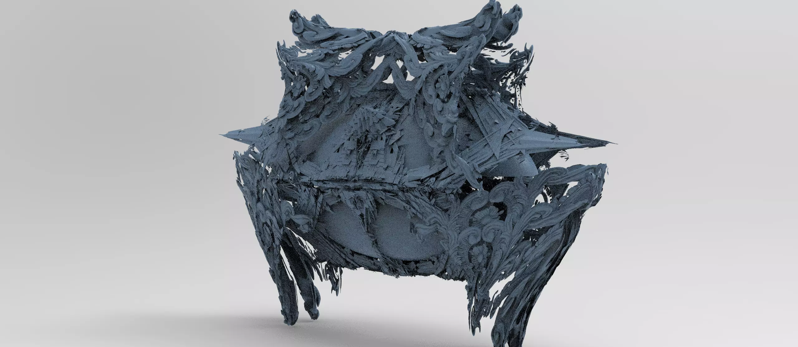 Aquaman airship arena 3D model_0