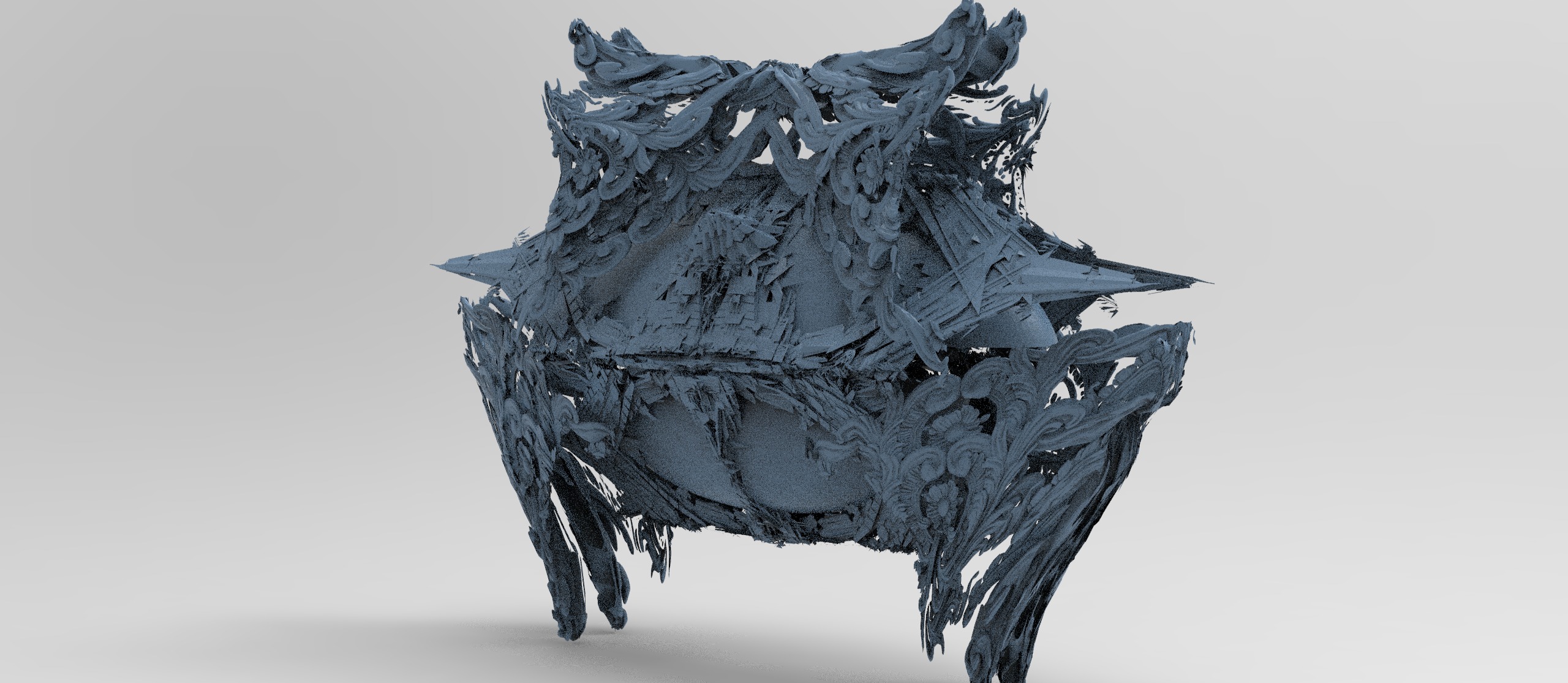 Aquaman airship arena 3D model_2