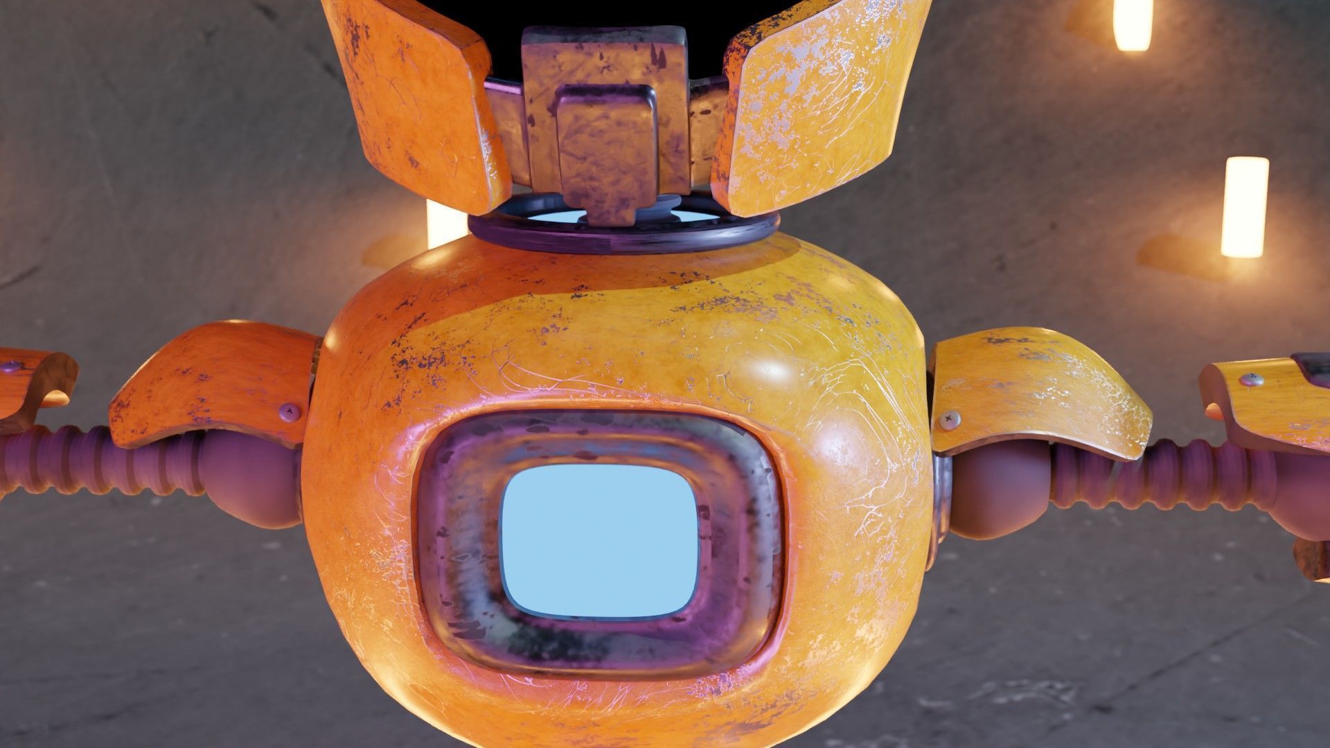 Stylized Robot Character 3D model_3