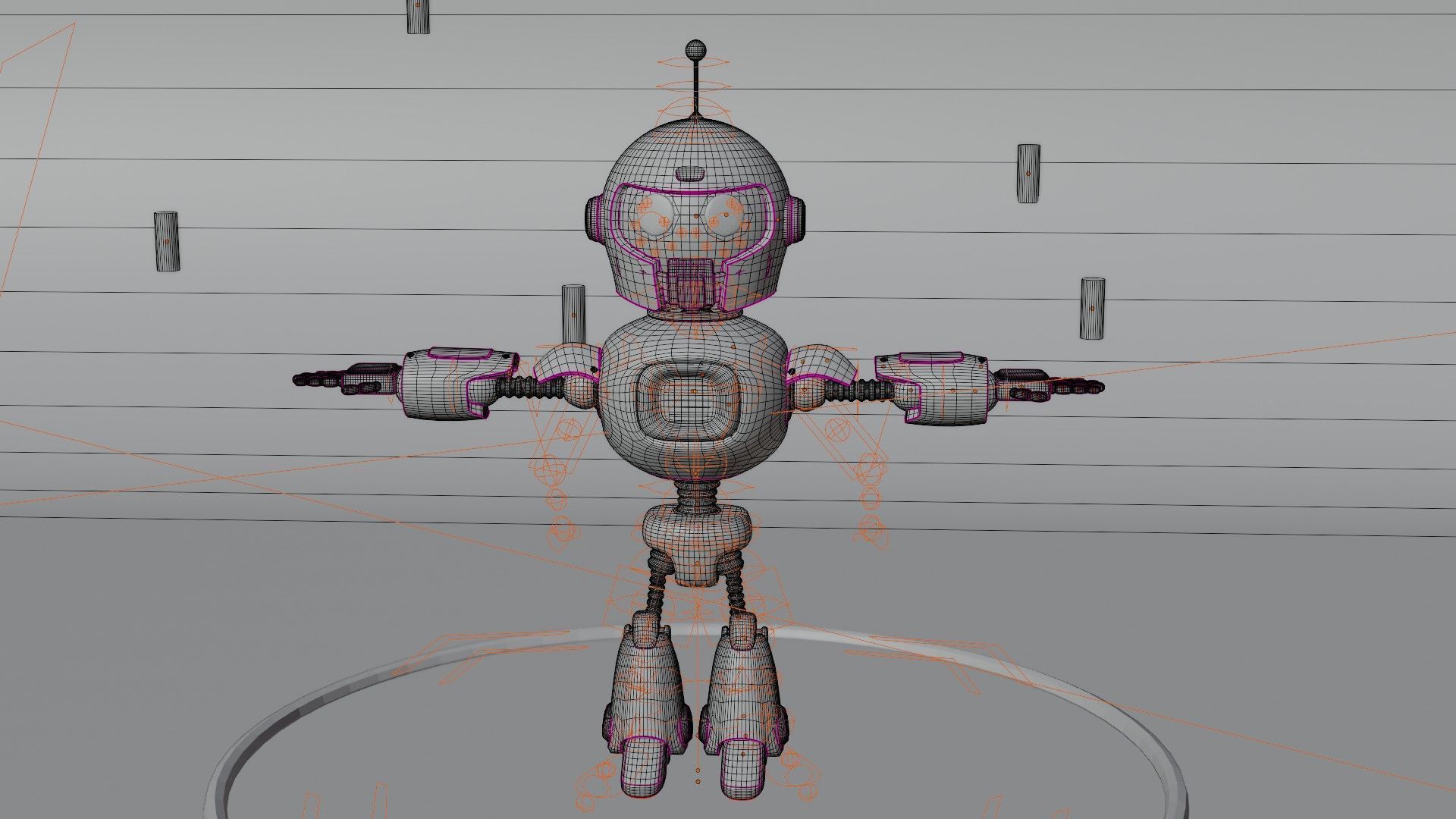 Stylized Robot Character 3D model_8