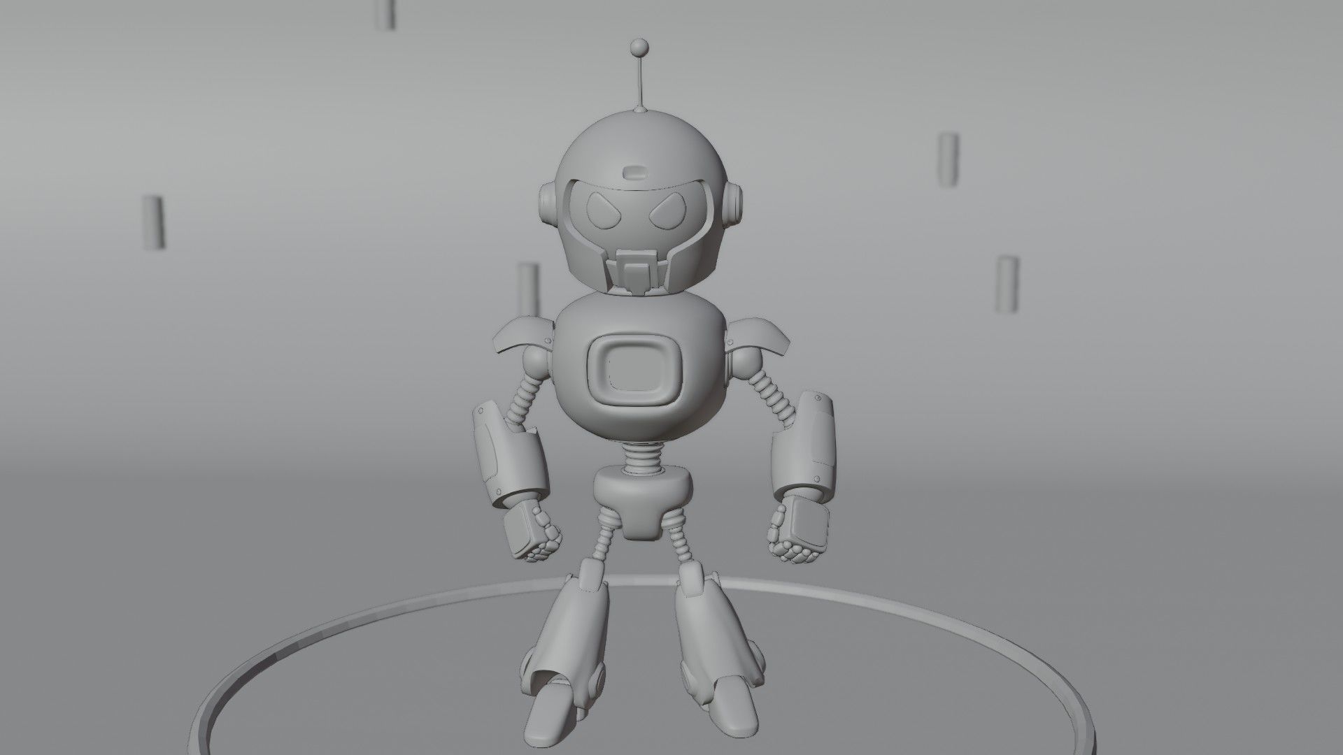 Stylized Robot Character 3D model_6