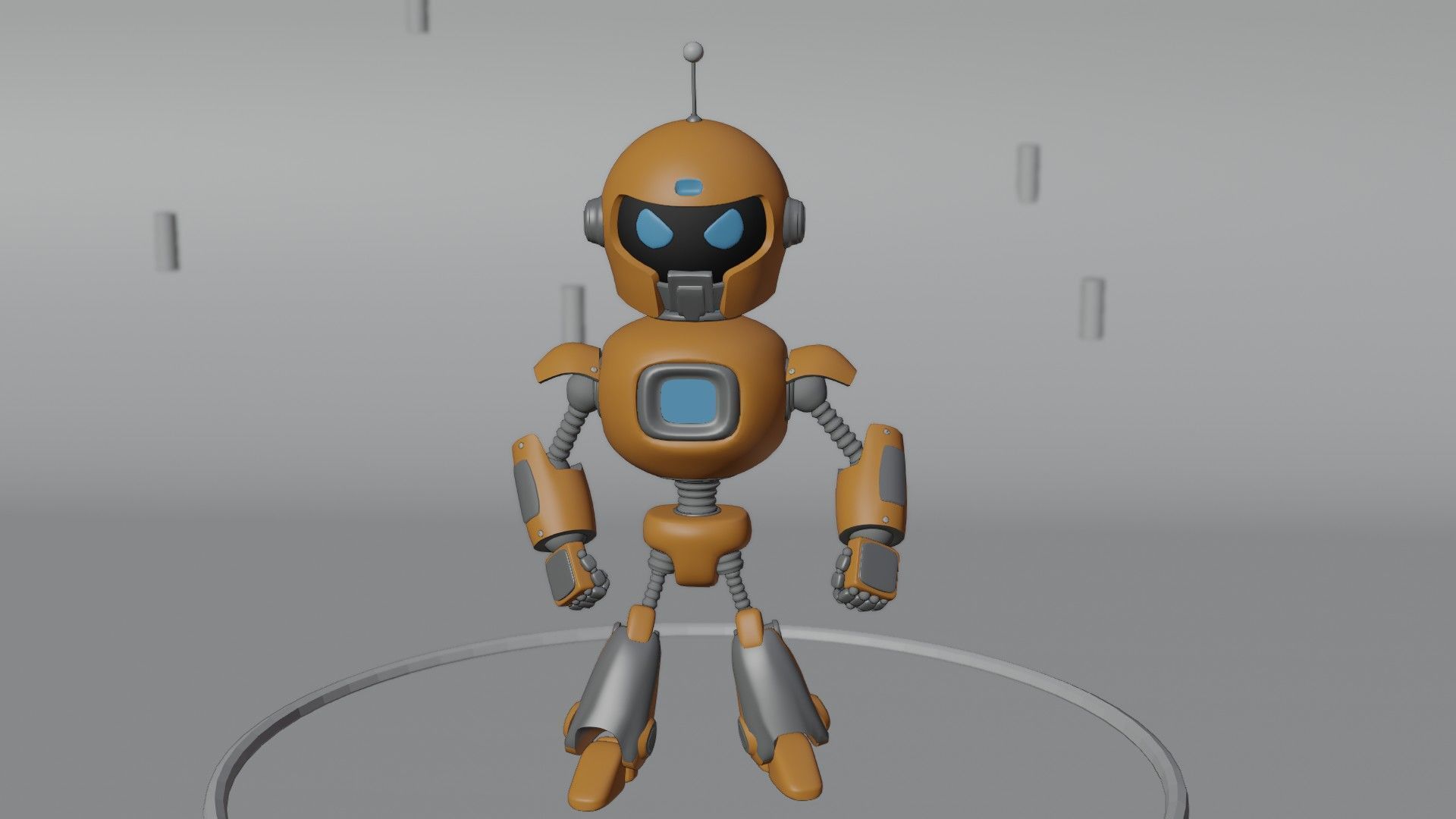 Stylized Robot Character 3D model_5