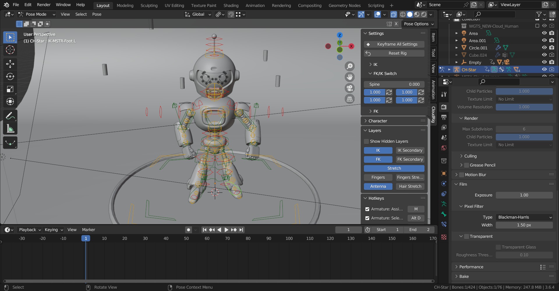 Stylized Robot Character 3D model_4
