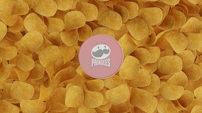 Pringles Harvest Blends - Homestyle Ranch Low-poly 3D model 4