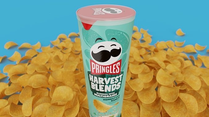 Pringles Harvest Blends - Homestyle Ranch Low-poly 3D model 3