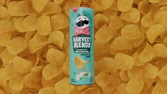 Pringles Harvest Blends - Homestyle Ranch Low-poly 3D model