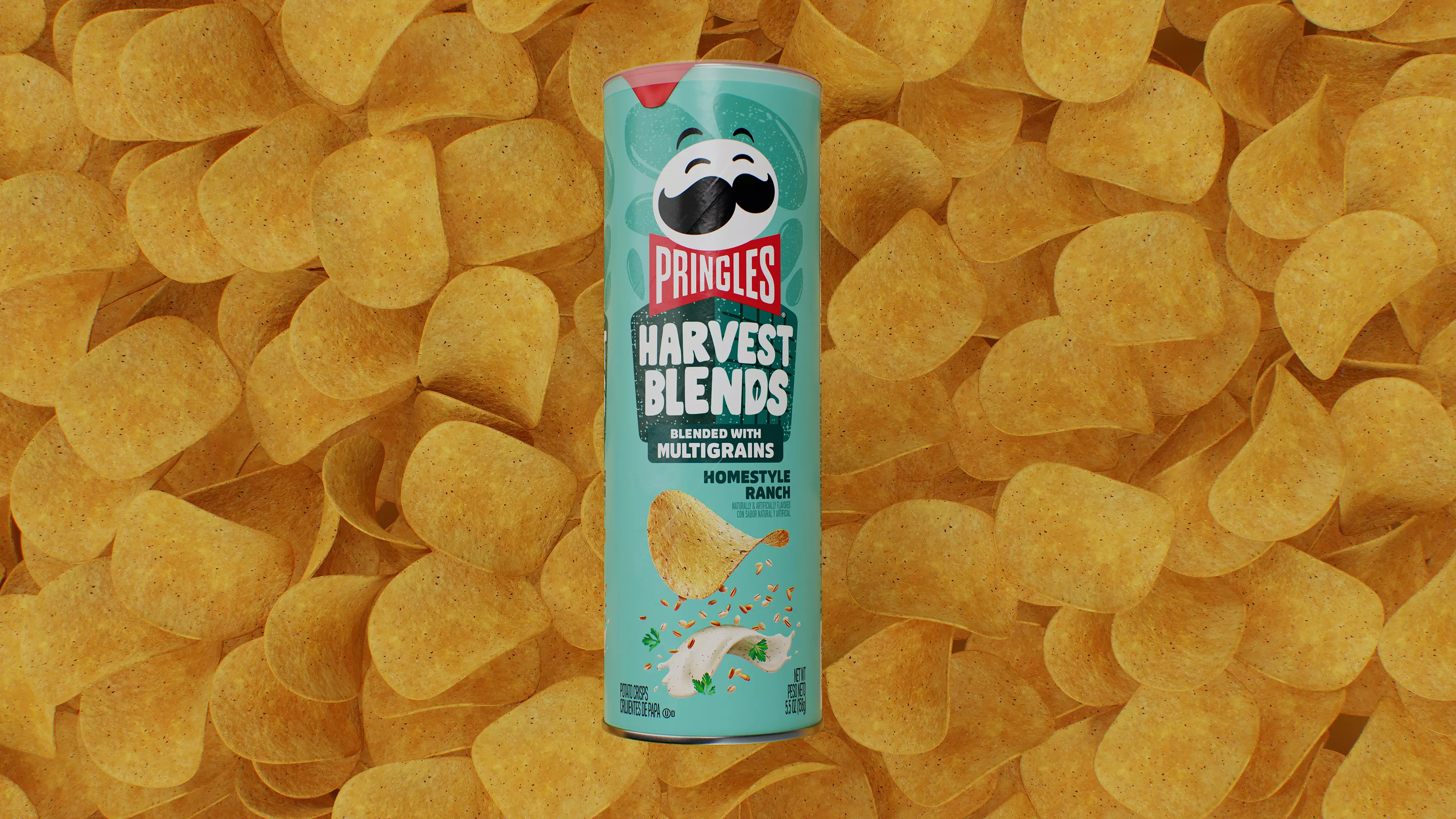 Pringles Harvest Blends - Homestyle Ranch Low-poly 3D model