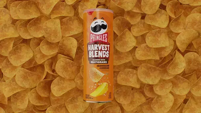 Pringles Harvest Blends - Farmhouse Cheddar Low-poly 3D model