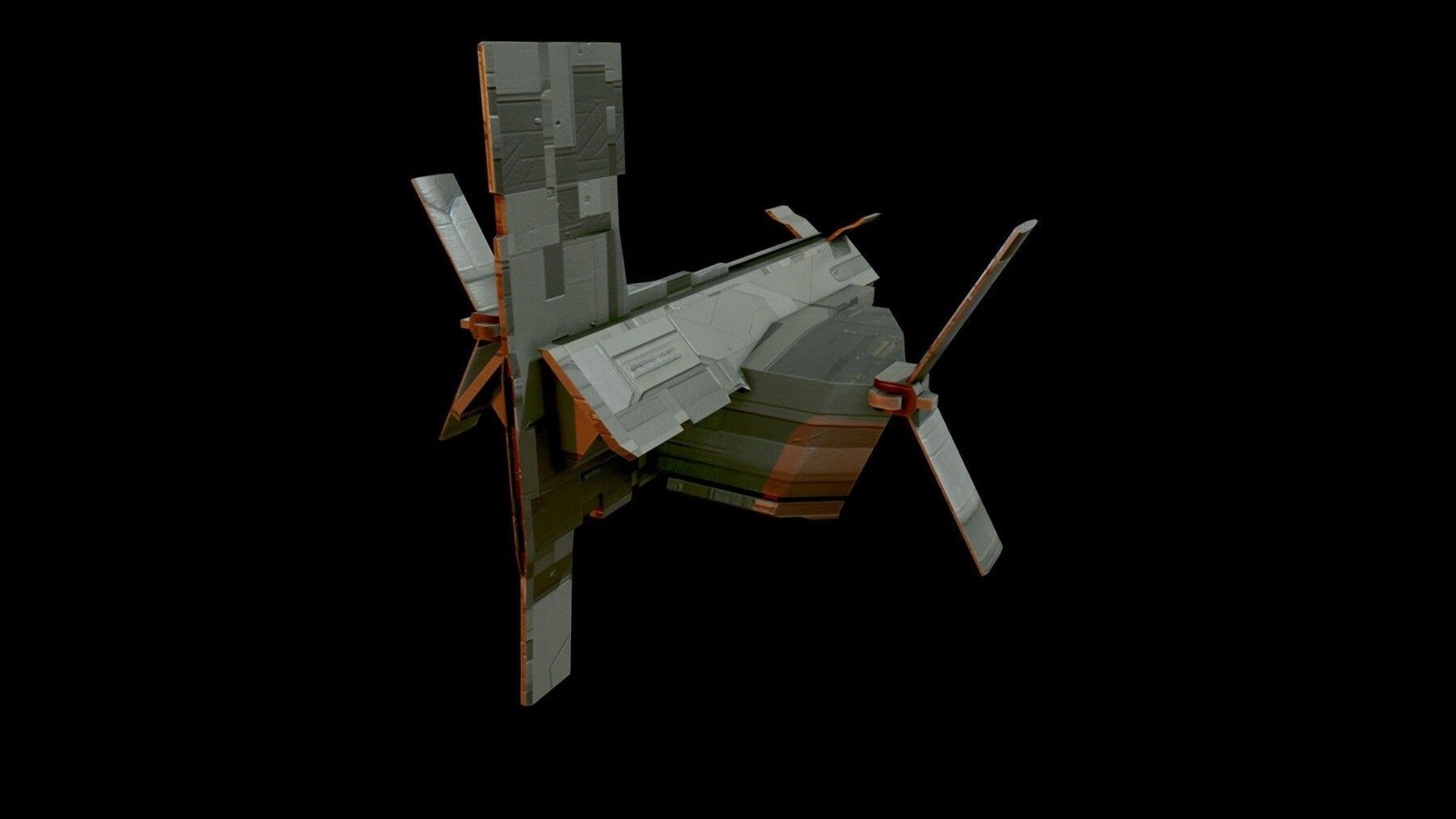 spaceships bundle 04 3D model_1