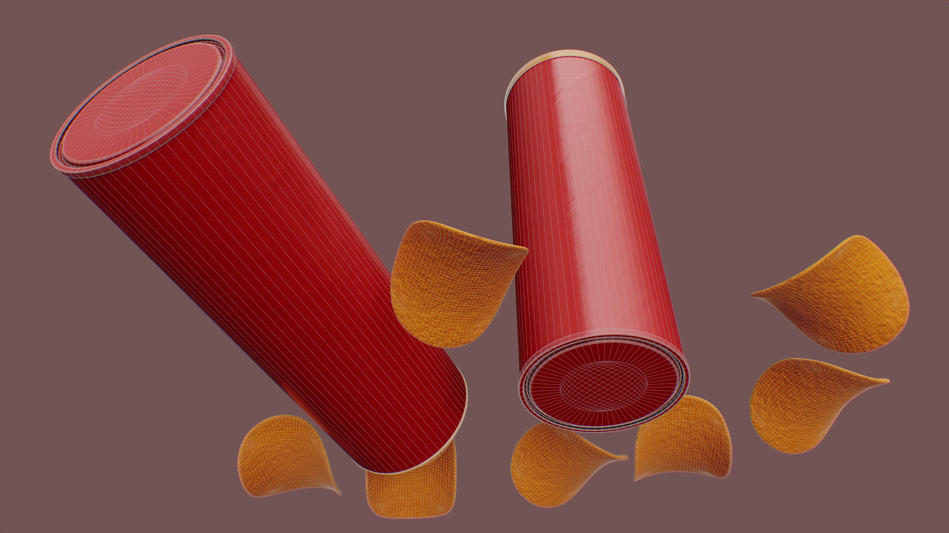 Pringles Scorchin - Buffalo Low-poly 3D model_21