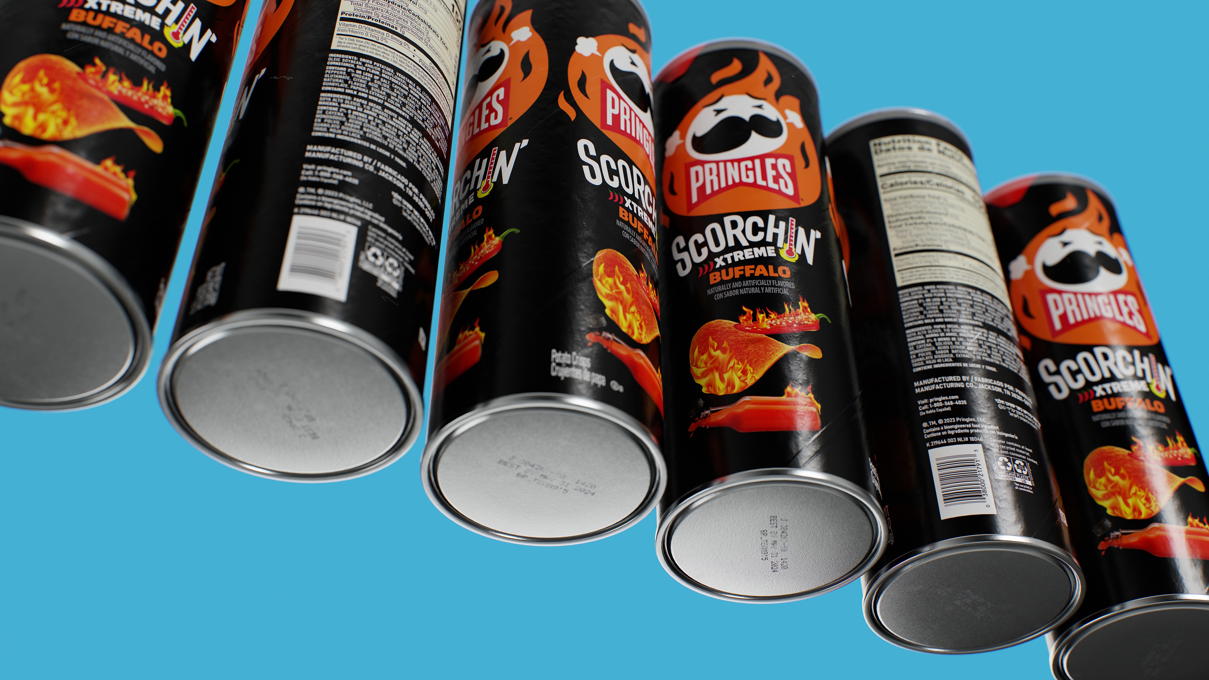 Pringles Scorchin - Buffalo Low-poly 3D model_11