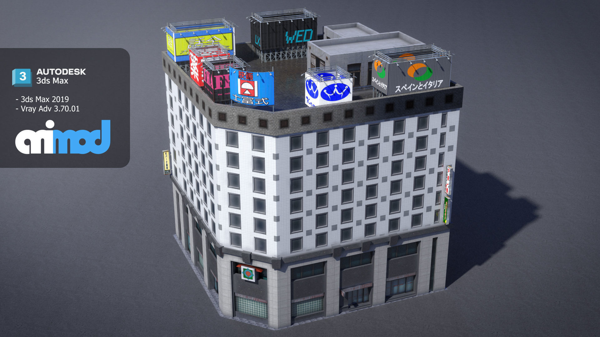 Japanese Building 0005 3D model_3