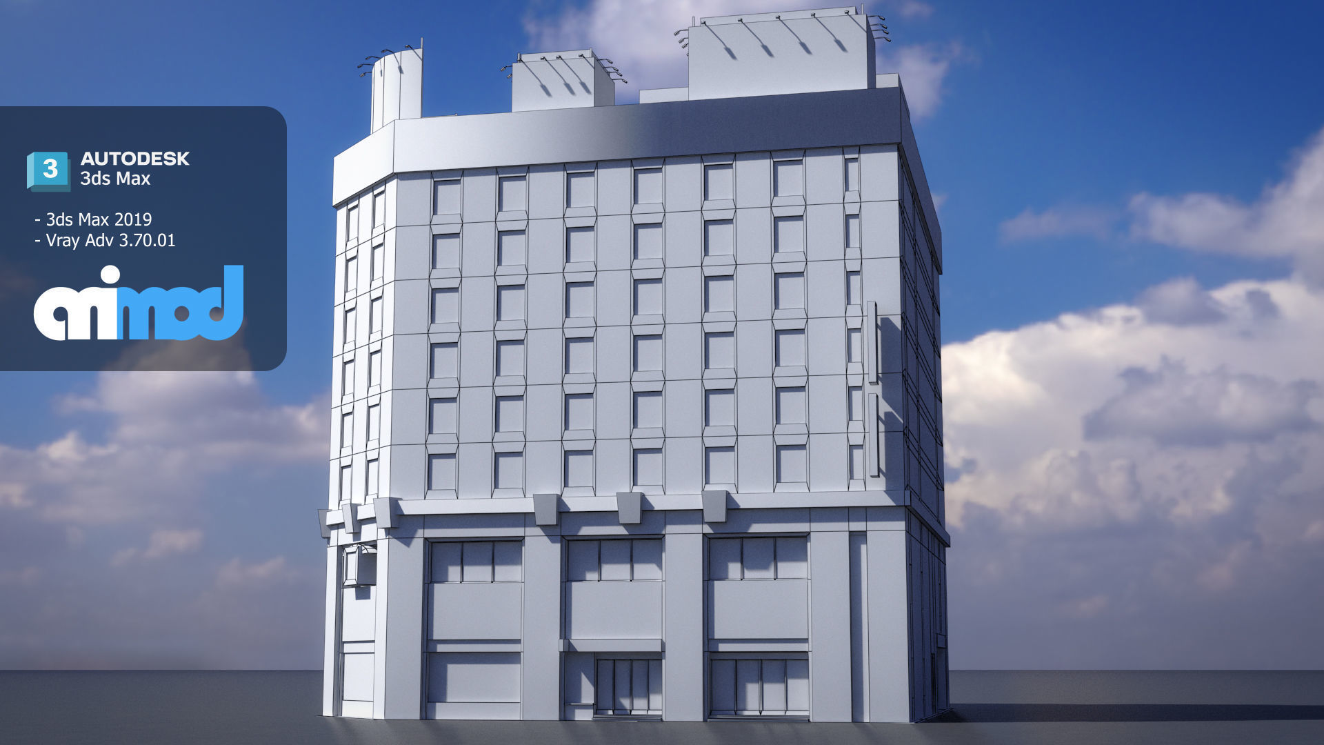 Japanese Building 0005 3D model_6