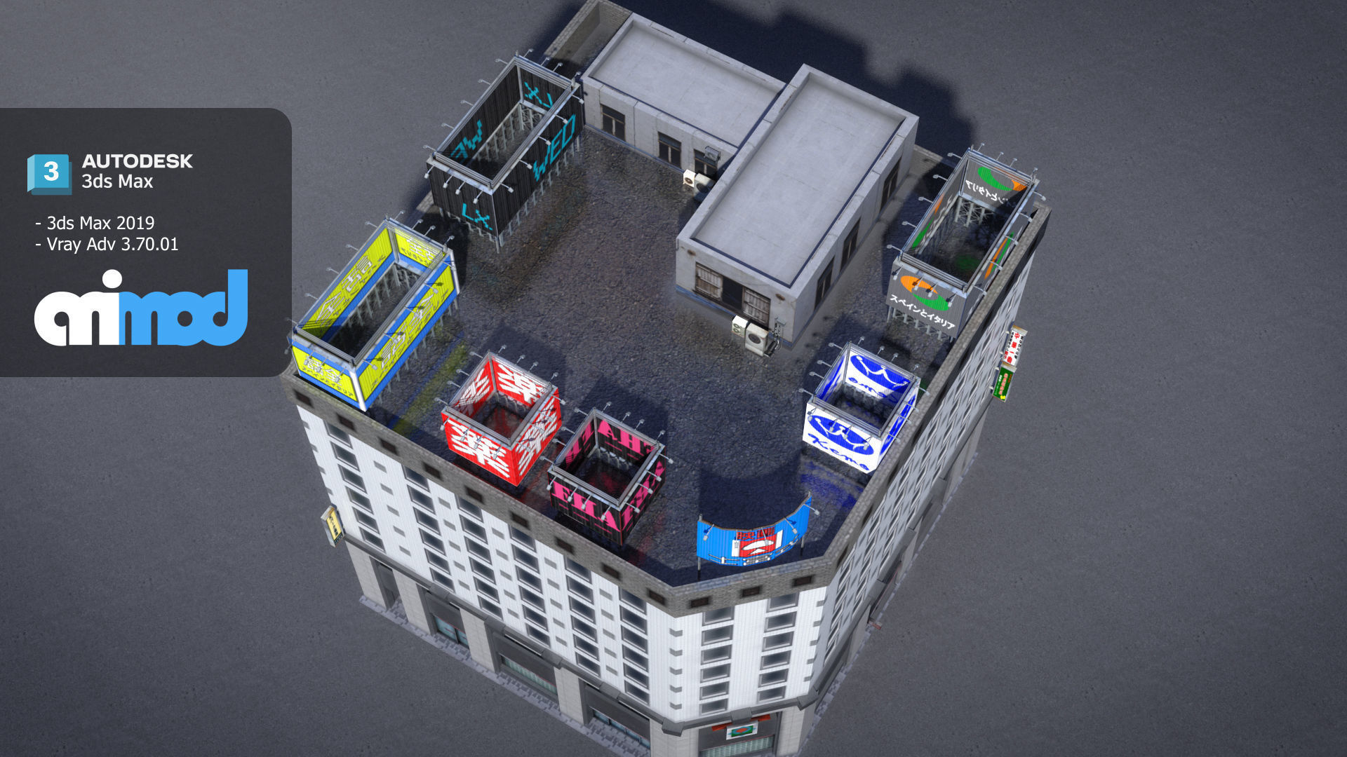 Japanese Building 0005 3D model_4