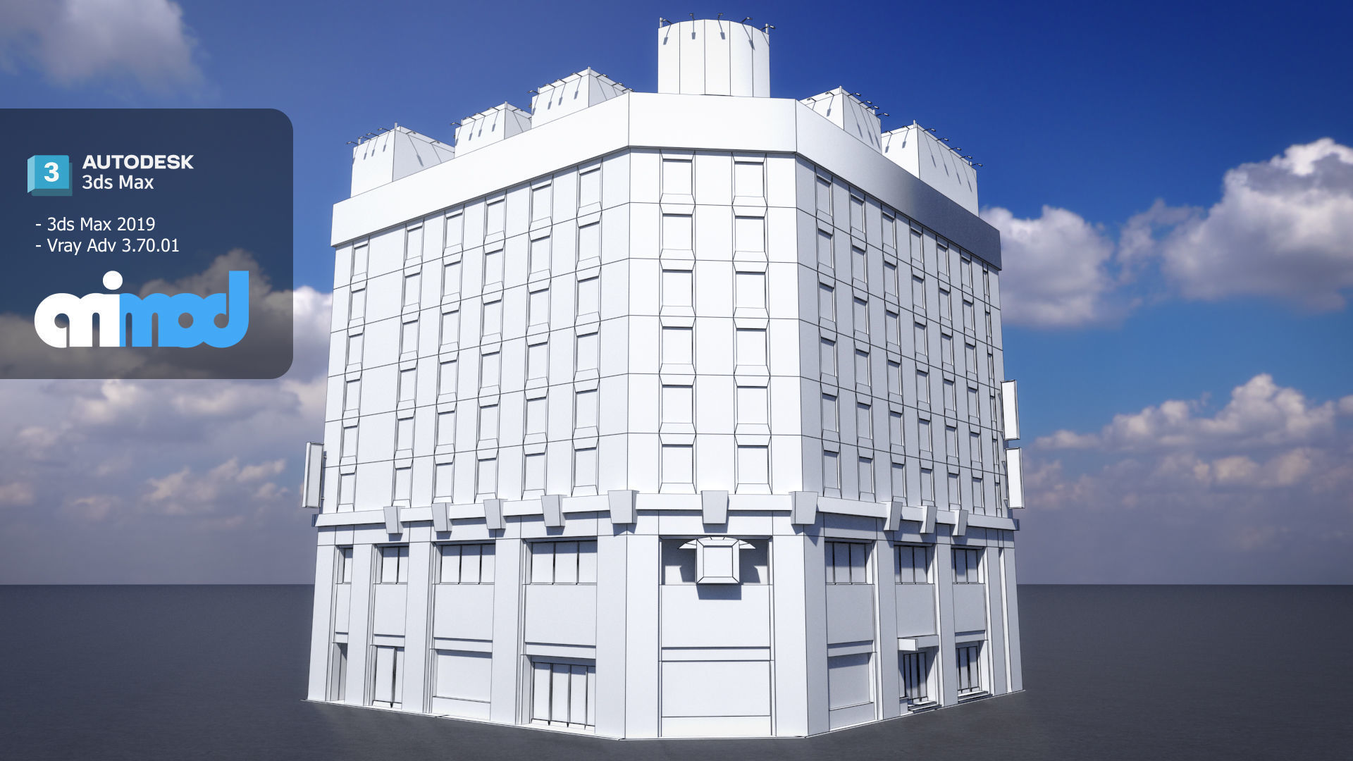 Japanese Building 0005 3D model_5