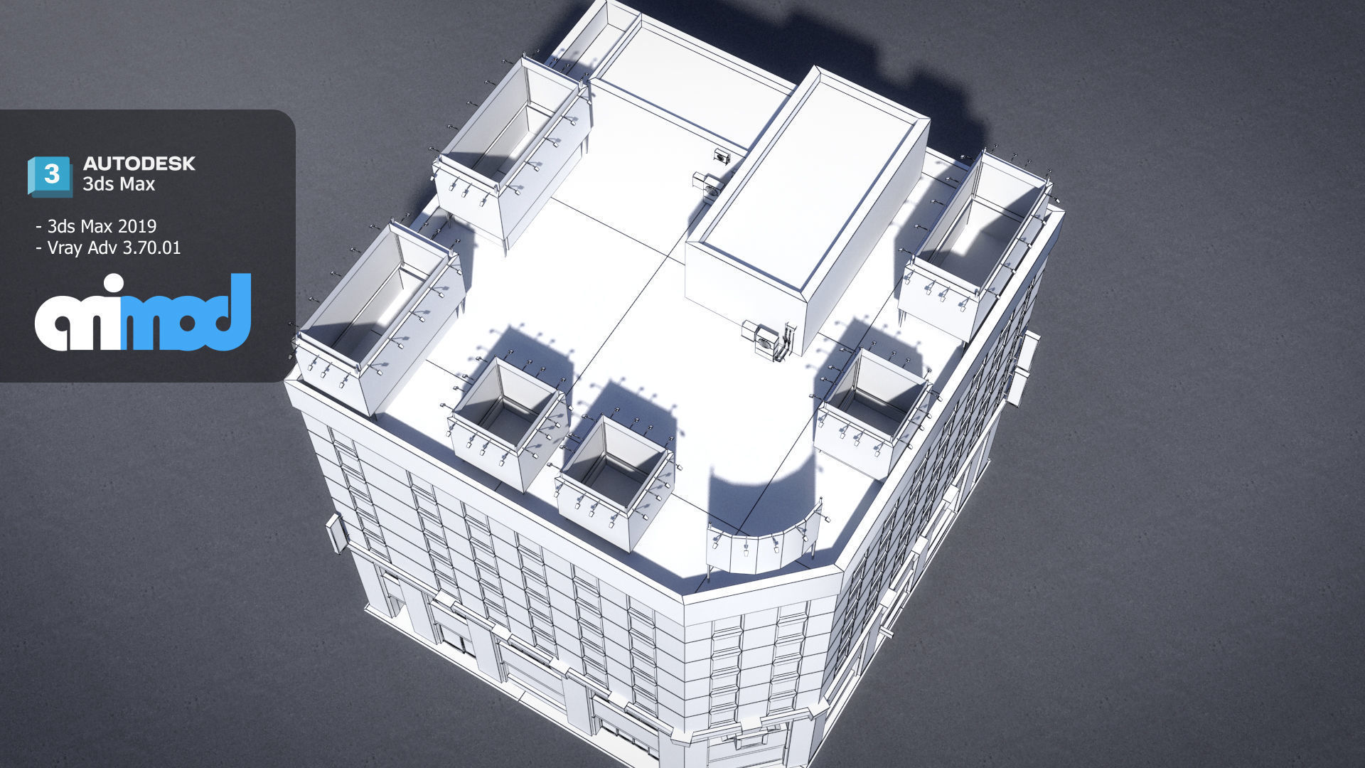 Japanese Building 0005 3D model_9