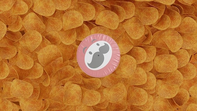 Pringles Scorchin - Chili and Lime Low-poly 3D model 4