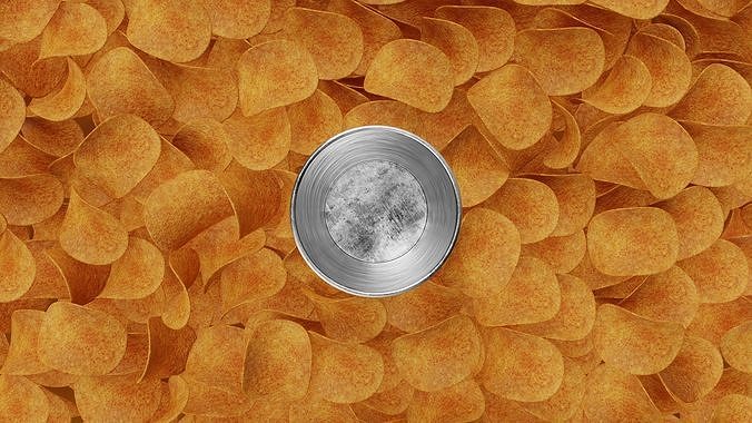 Pringles Scorchin - Chili and Lime Low-poly 3D model 7