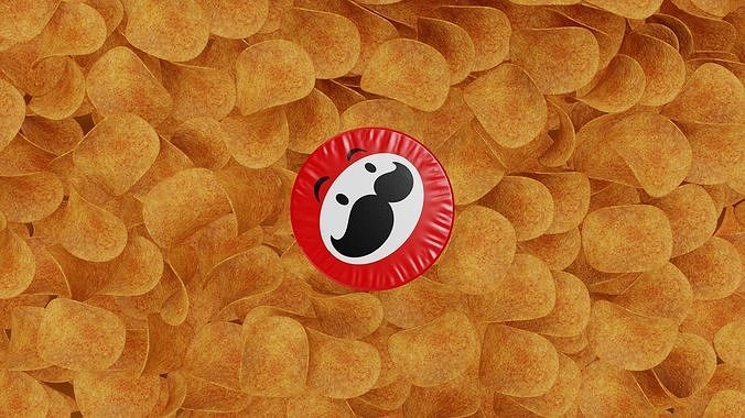 Pringles Scorchin - Sour Cream and Onion Low-poly 3D model 5