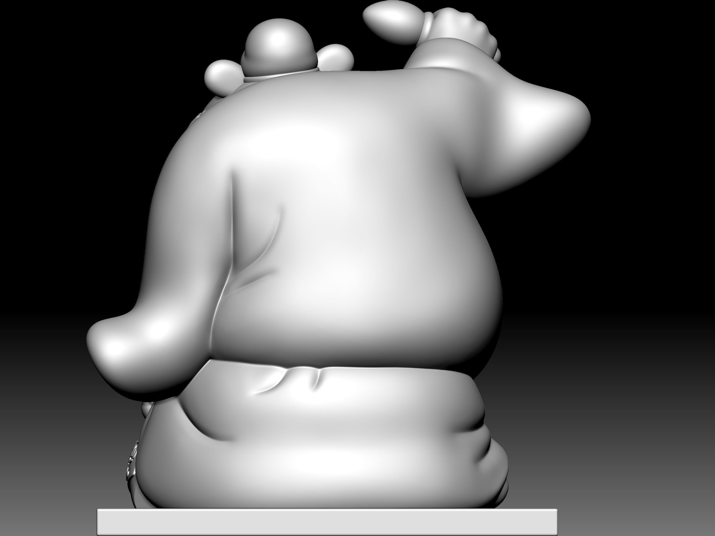 Zhong-Kui Statue 3D model_6