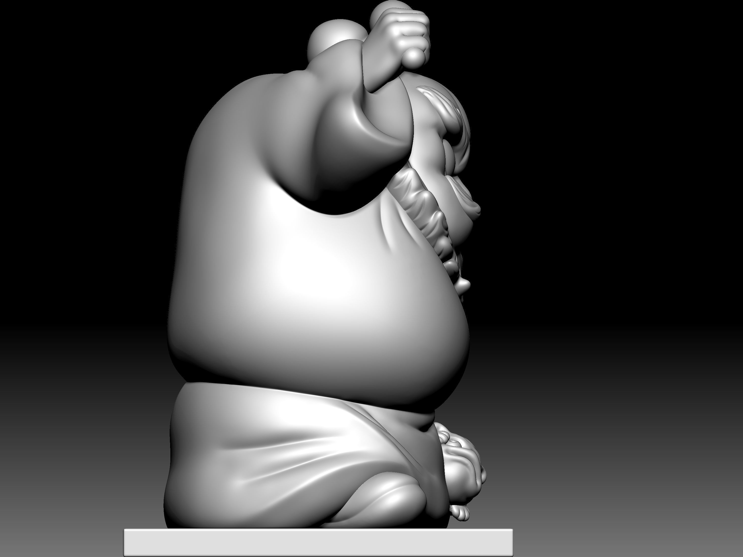 Zhong-Kui Statue 3D model_8