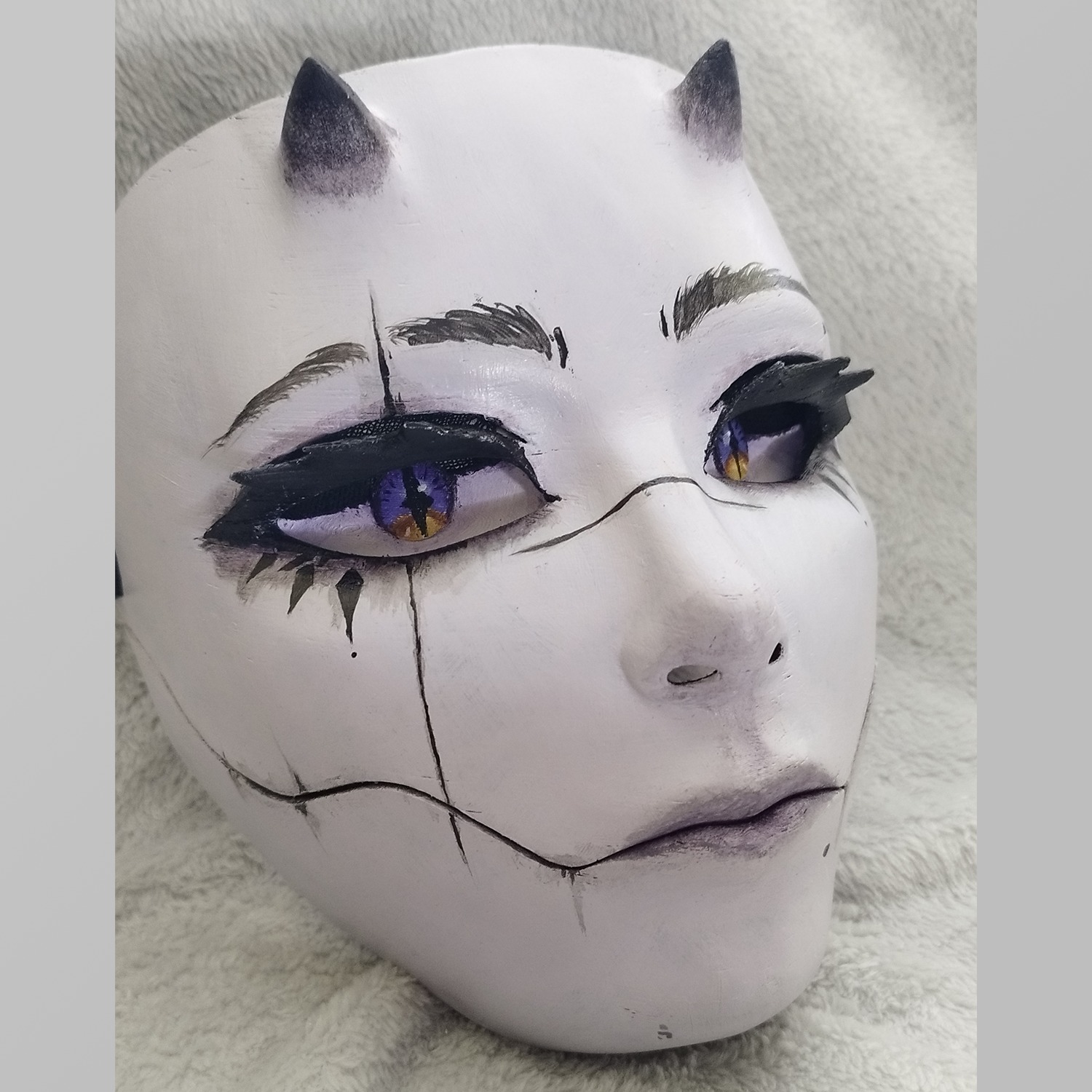 Demon mask - Sarokichi Style 3D print model_2