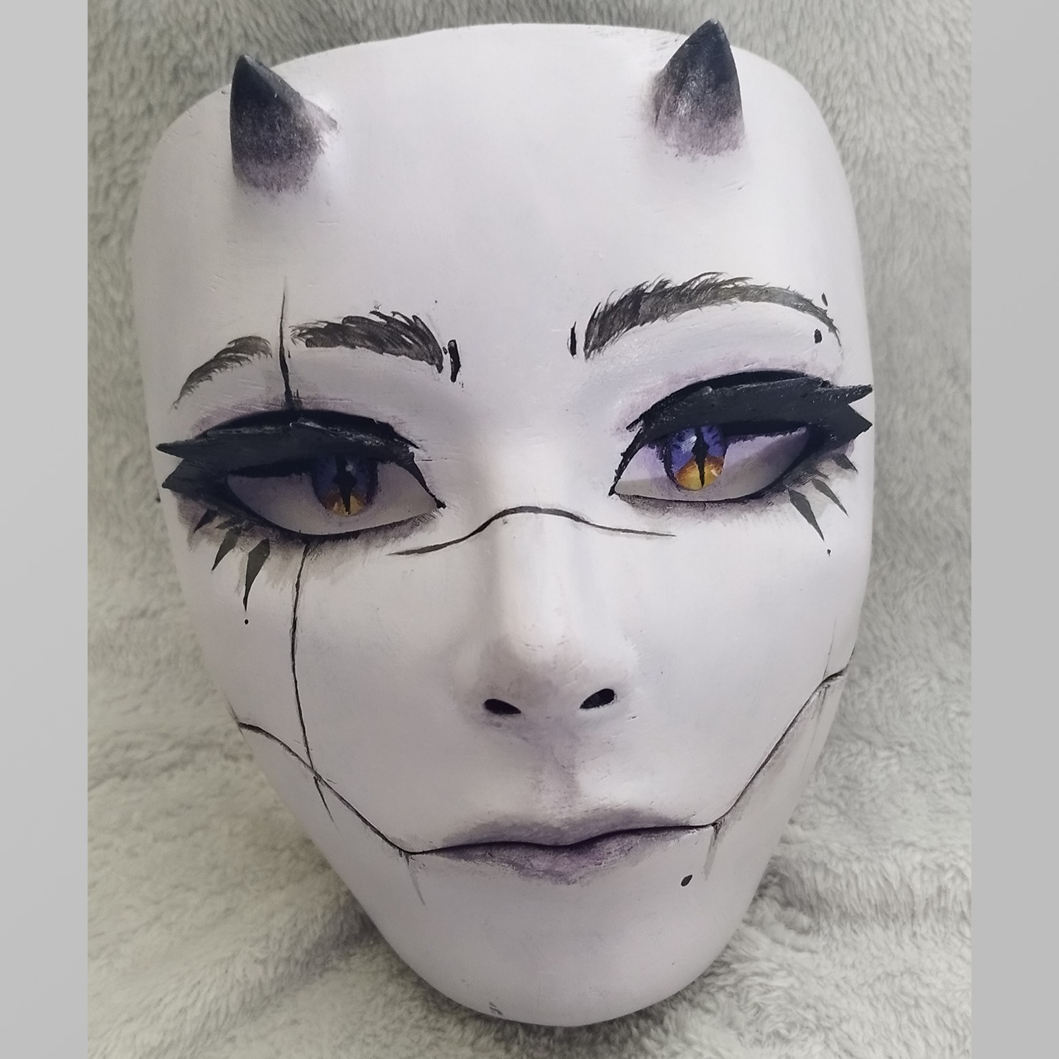 Demon mask - Sarokichi Style 3D print model_3