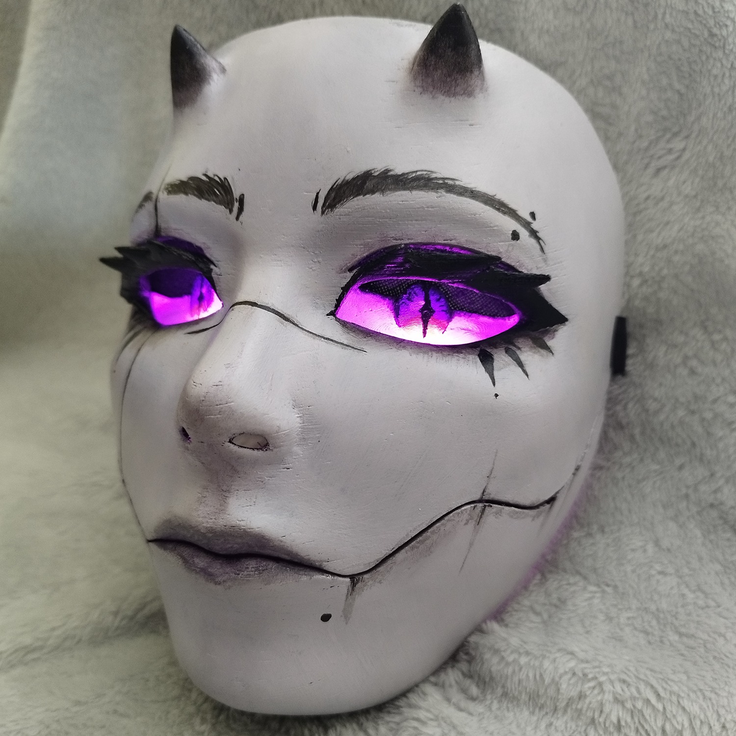 Demon mask - Sarokichi Style 3D print model_4