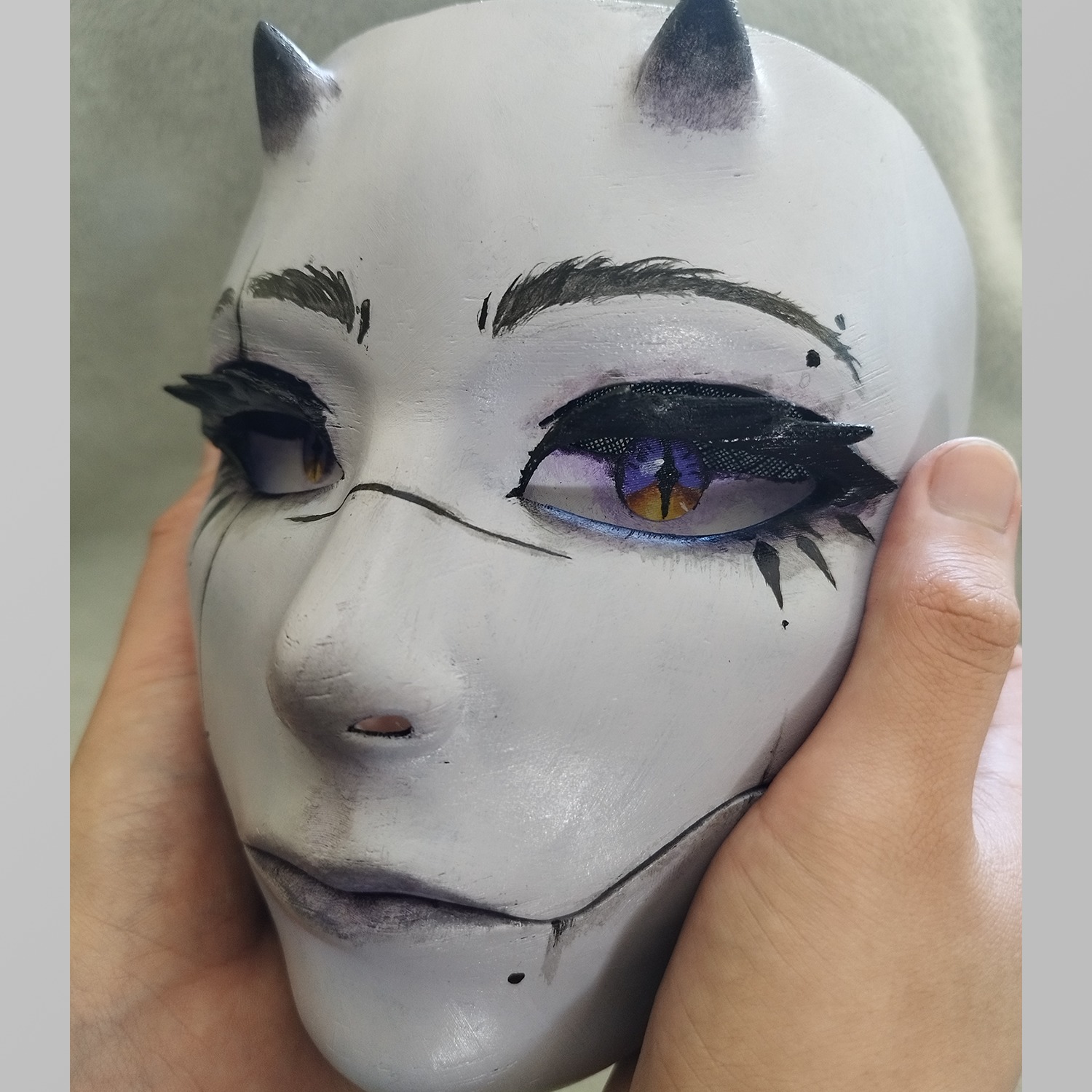 Demon mask - Sarokichi Style 3D print model_5