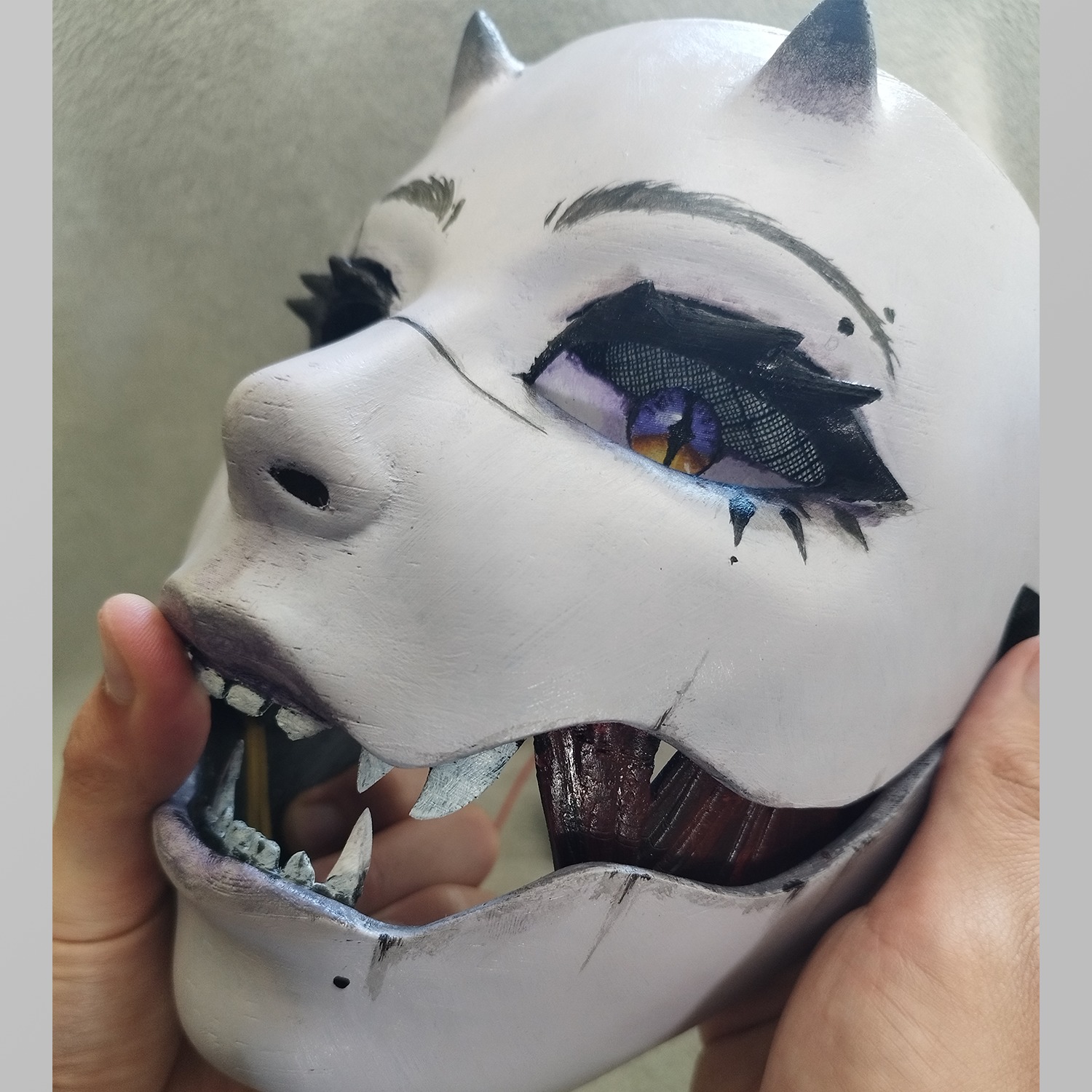 Demon mask - Sarokichi Style 3D print model_6