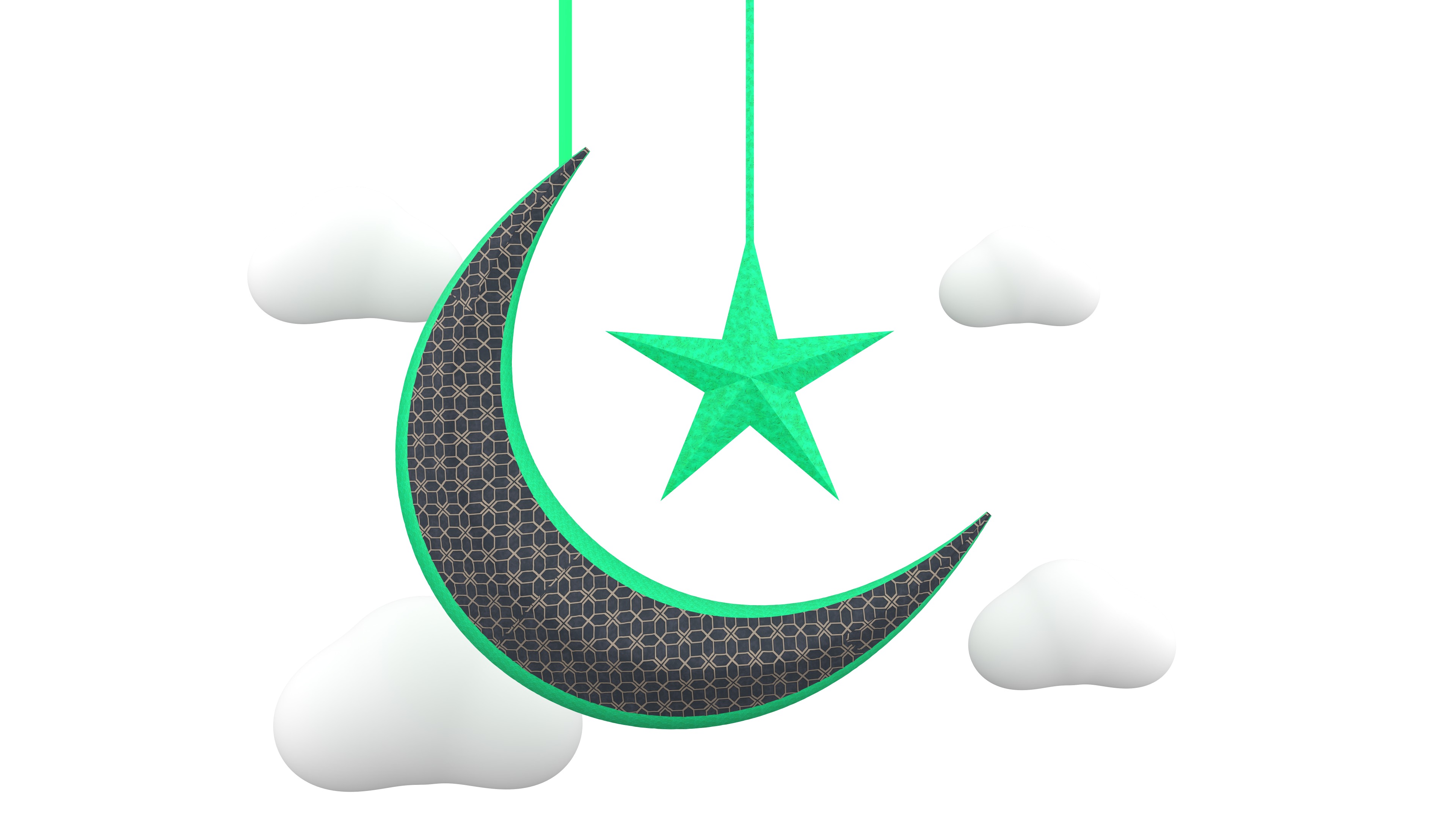 Ramadan Kareem 3d Icon Pack Low-poly 3D model_14