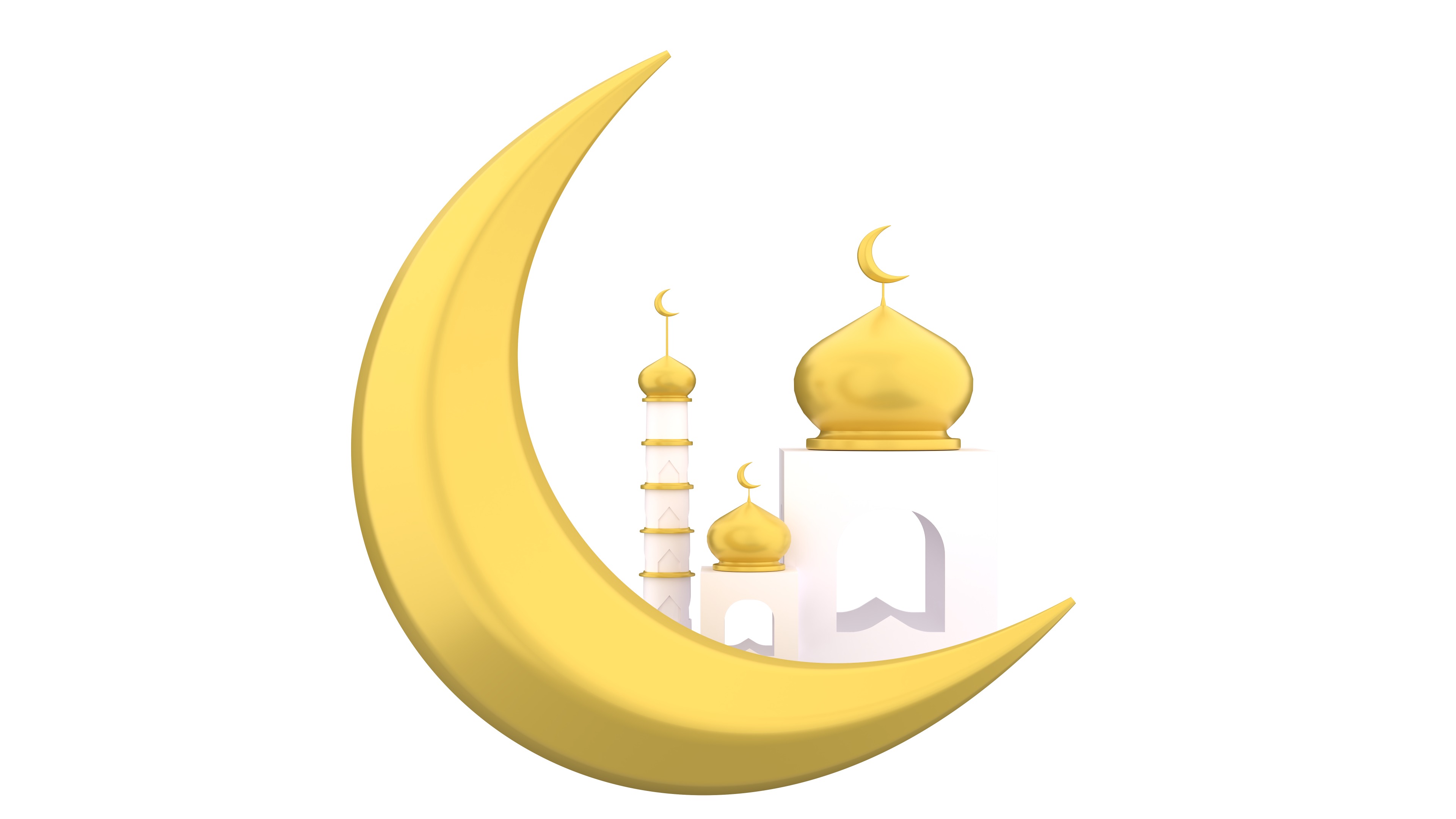 Ramadan Kareem 3d Icon Pack Low-poly 3D model_13