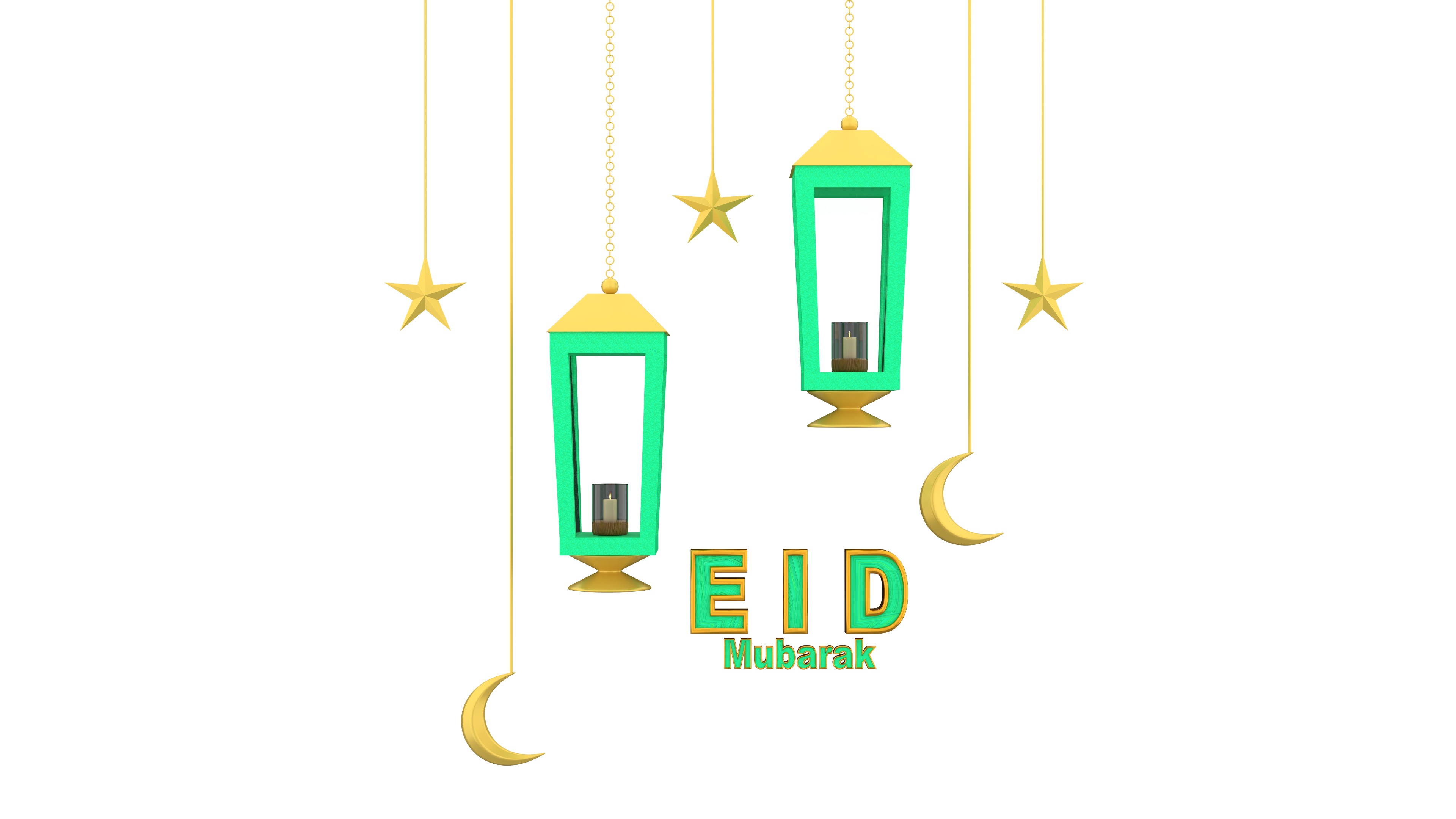 Ramadan Kareem 3d Icon Pack Low-poly 3D model_3