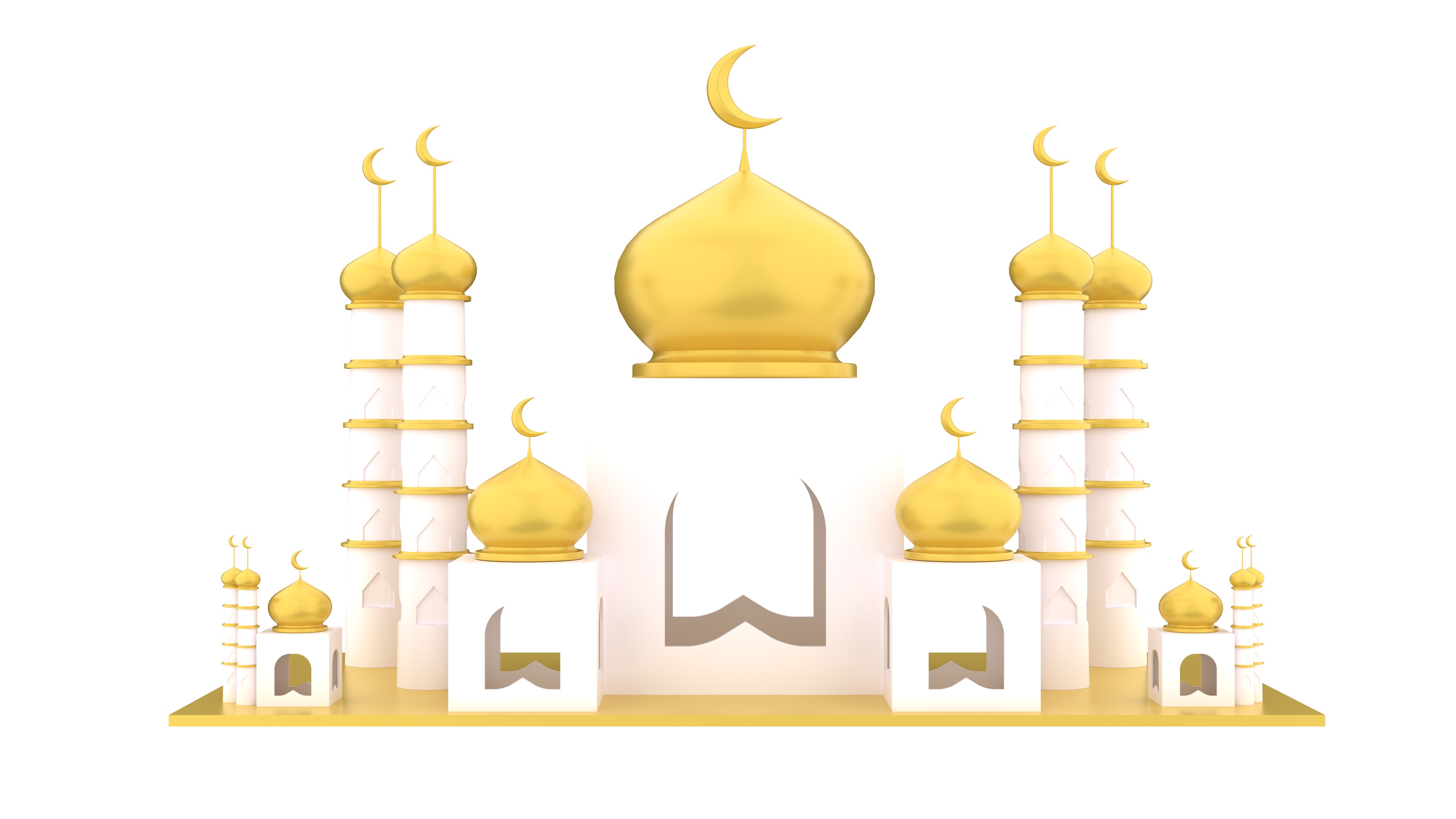 Ramadan Kareem 3d Icon Pack Low-poly 3D model_10