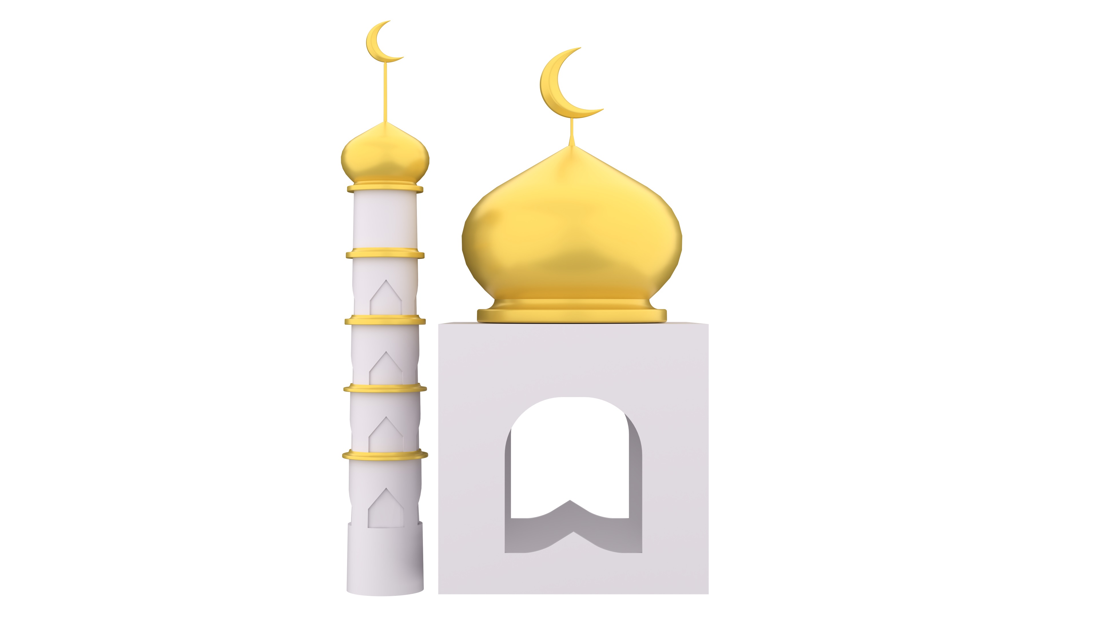 Ramadan Kareem 3d Icon Pack Low-poly 3D model_9