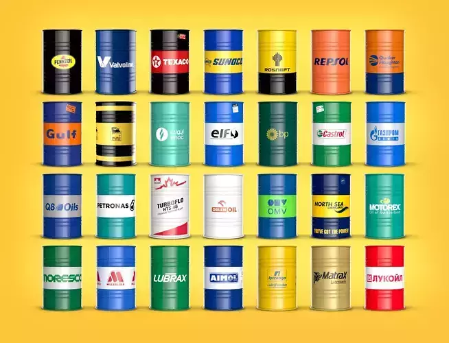 Collection of 28 Realistic Oil Barrel 