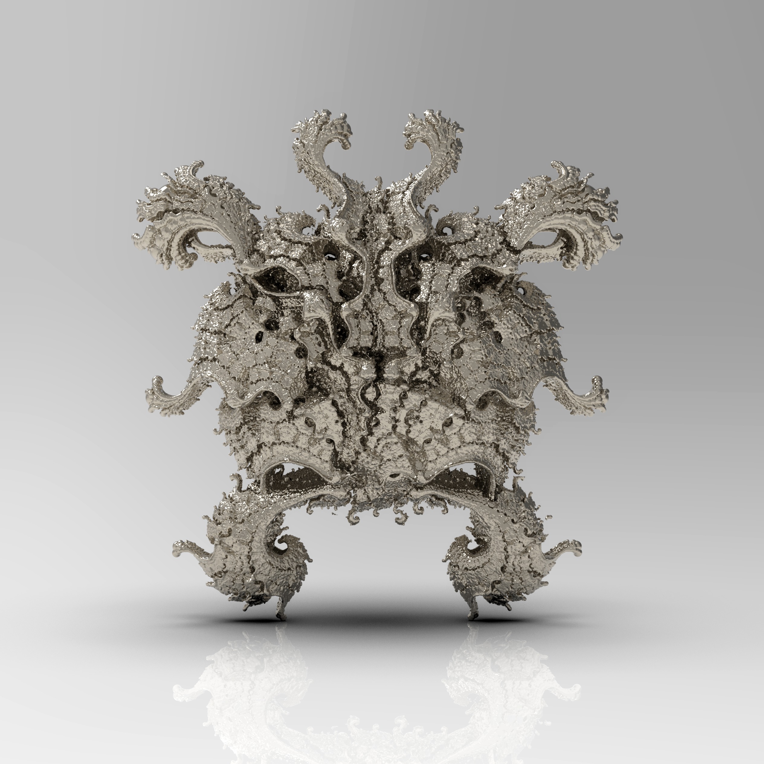 Fractal Kleinian - 2Fold Symmetry 3D print model_1