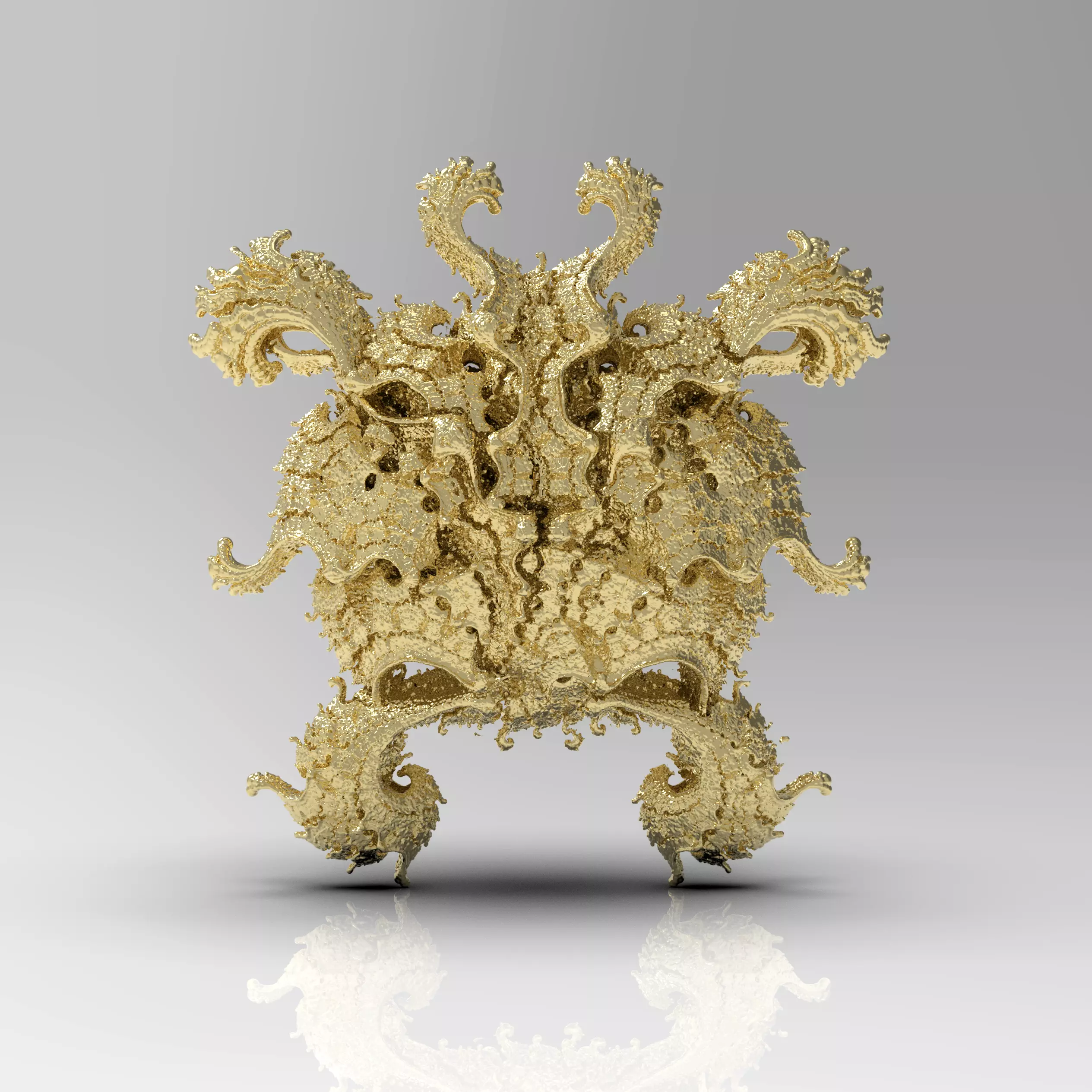 Fractal Kleinian - 2Fold Symmetry 3D print model_0