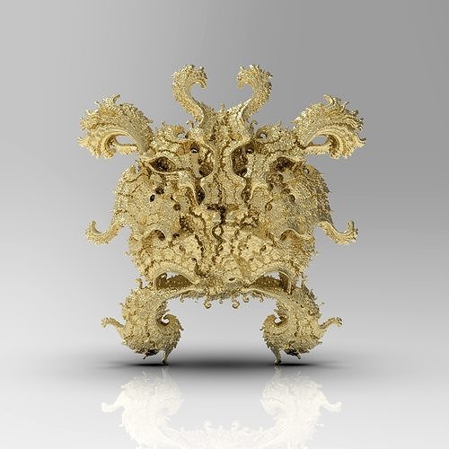 Fractal Kleinian - 2Fold Symmetry 3D print model