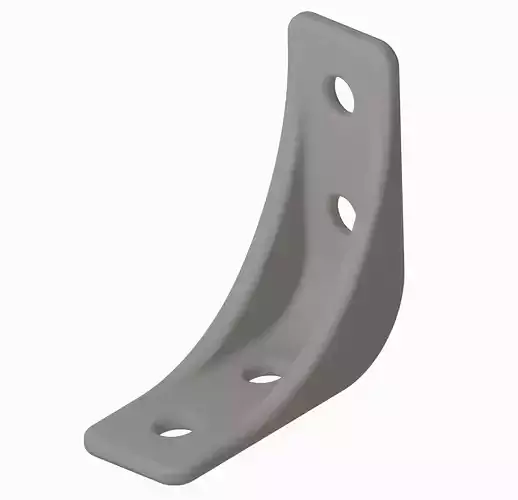 Plastic Shelf Bracket 3D print model