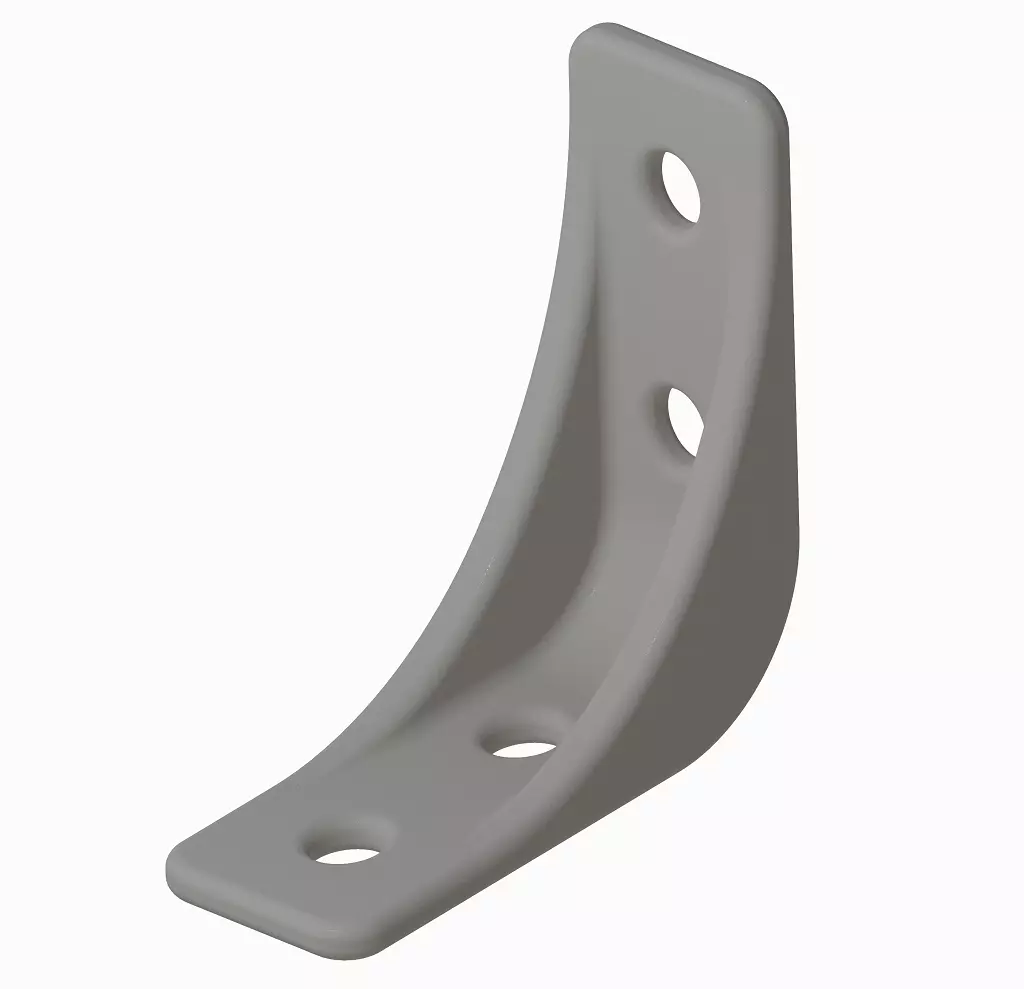 Plastic Shelf Bracket 3D print model_0