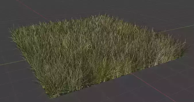 Realistic 3D Grass model Low-poly 3D model