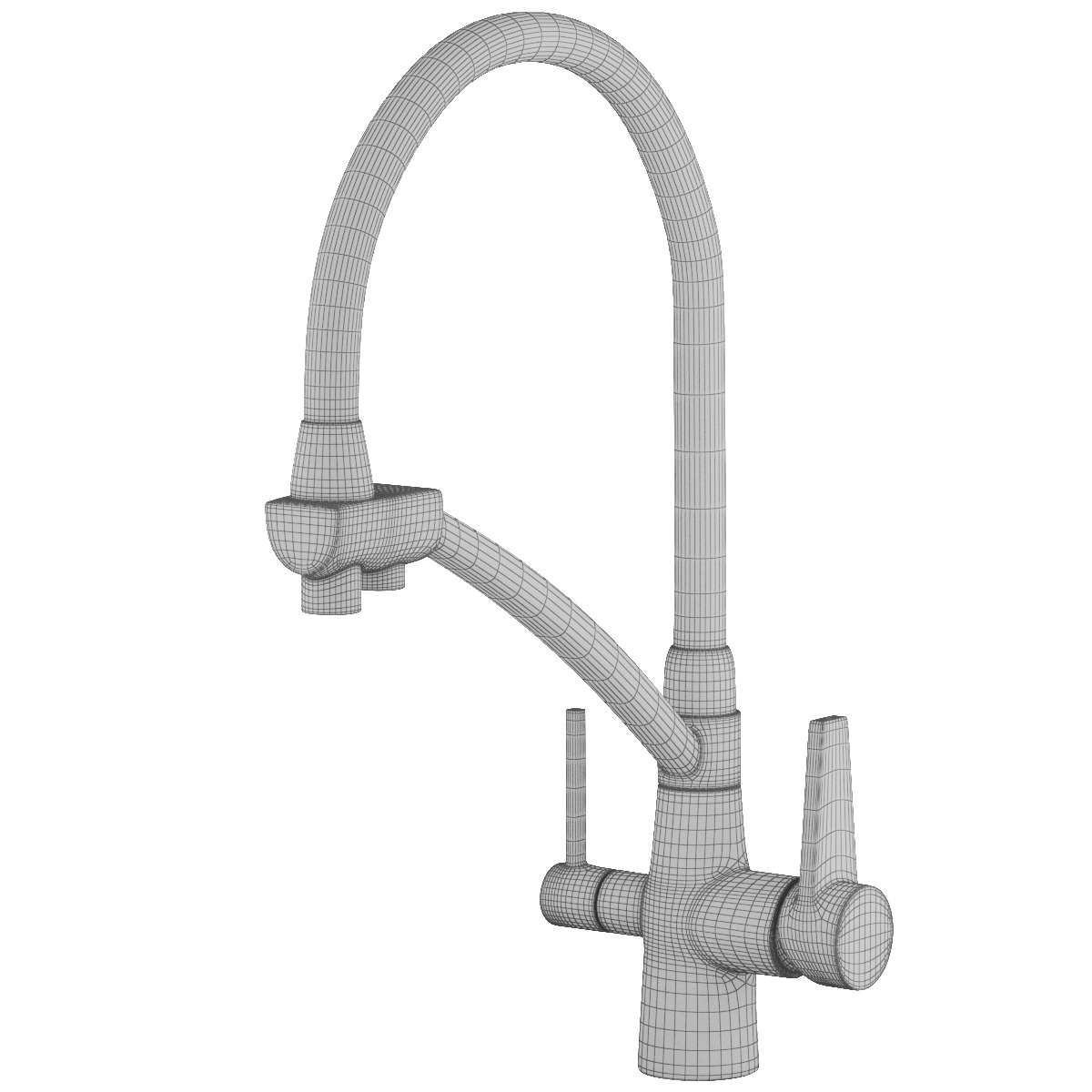Kitchen Faucet Gappo G4398-16 3D model_5
