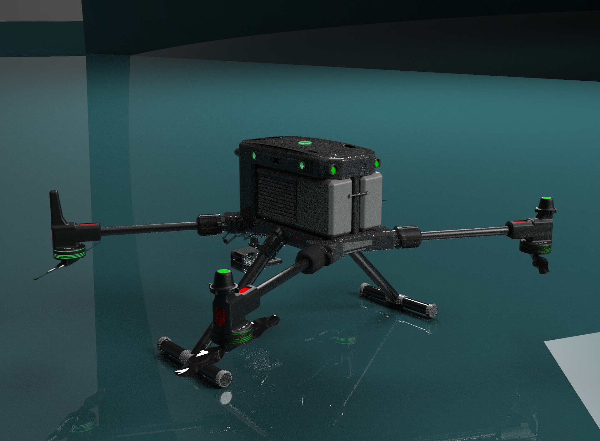 Drone Design  3D print model_3