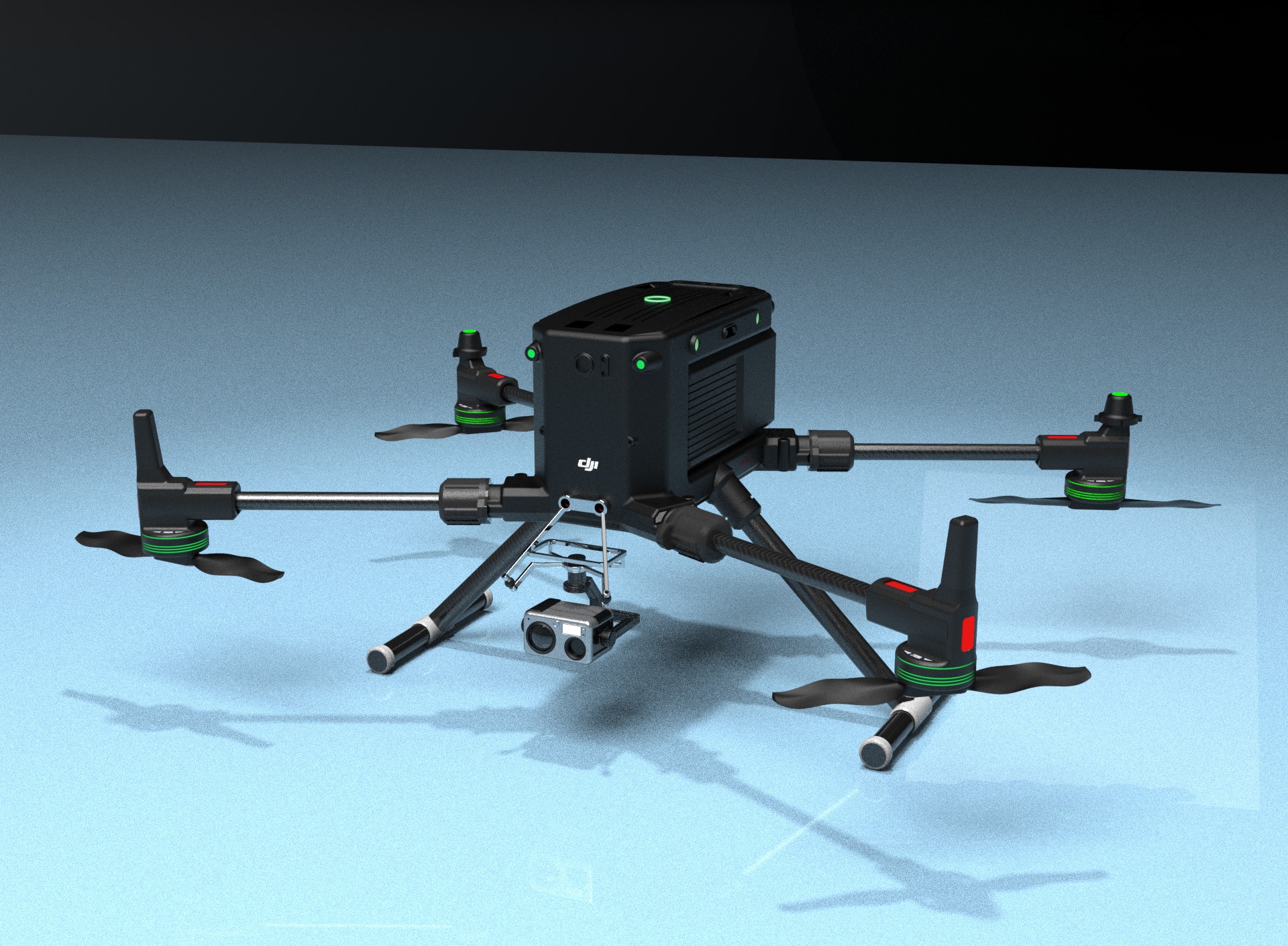 Drone Design  3D print model_1
