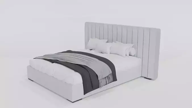 Queen Bed 3d Design